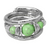 Bold Chic Chunky Beads Accent Wrapped Coil Bracelet - Green