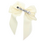 The Olivia Oversized Pearl Dangle Bow Barrette - Cream