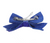 The Charlotte Sparkly Bling Stone Bow Hair Barrette - Royal Blue