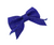 The Charlotte Sparkly Bling Stone Bow Hair Barrette - Royal Blue