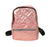 The Audrey Shiny Quilted Everyday Backpack - Pink