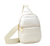 The Harper Solid Puffer Mini Sling Bag - Ivory
