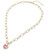 Glam Heart 14K Gold Plated CZ Stone Necklace - Pink