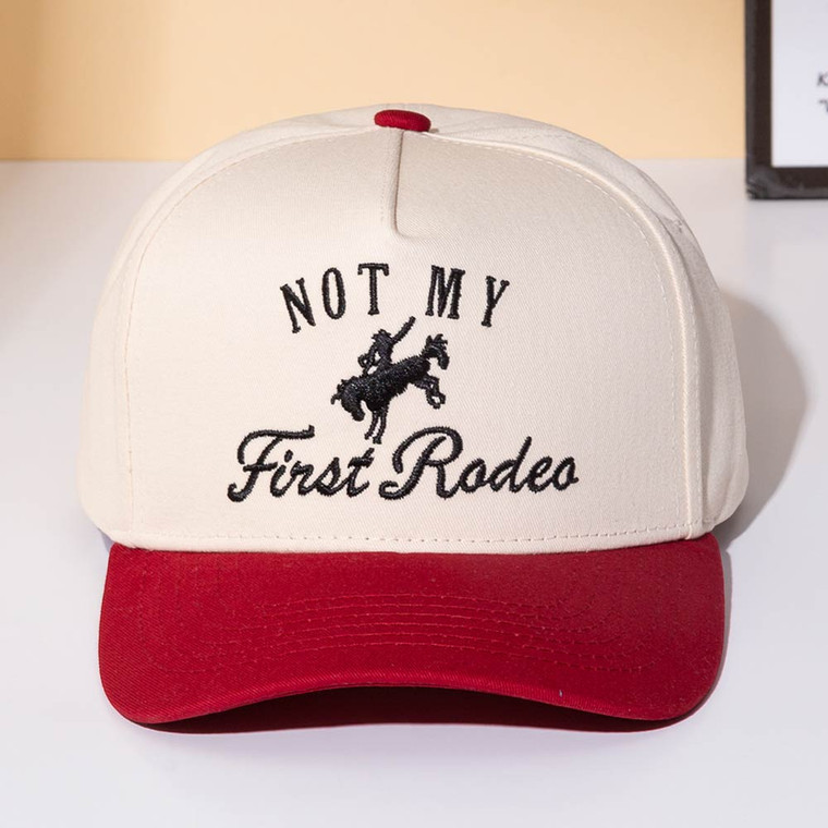 NOT MY FIRST RODEO Embroidered Baseball Cap