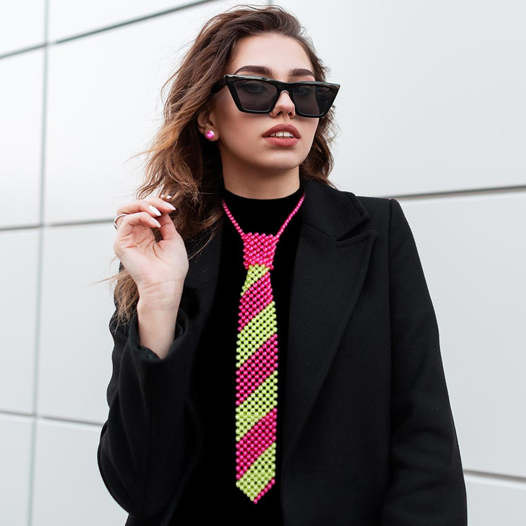 Power Sophistication Pearl Necktie Necklace