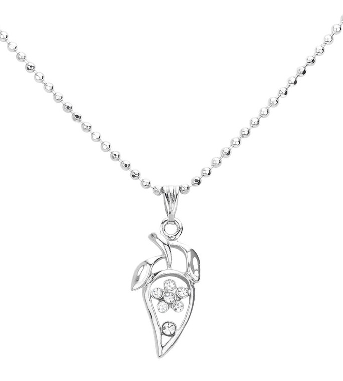 Fruit Dazzle Pendant Necklace - Rhodium