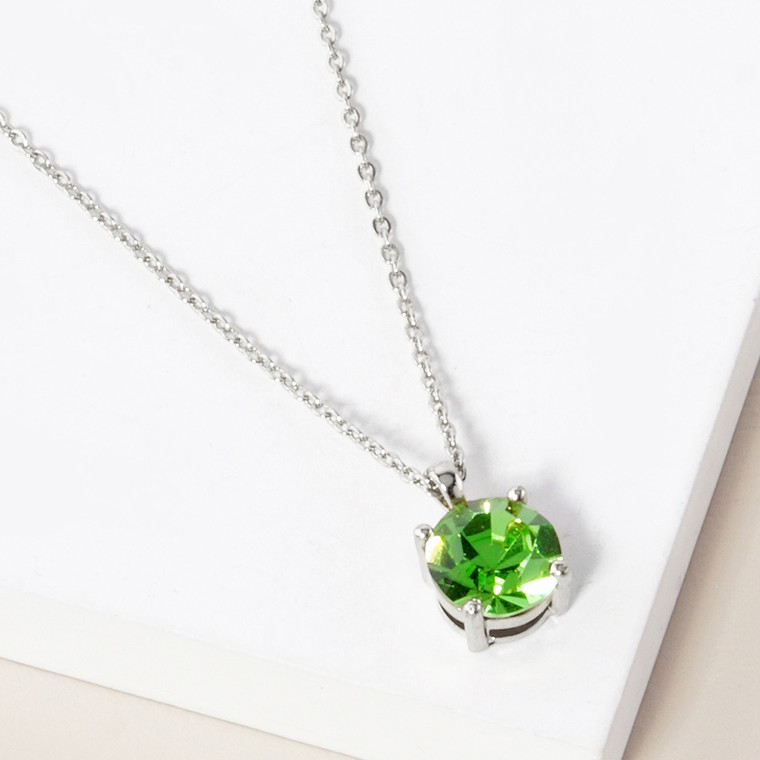 Forever Me August - Birthstone Pendant Necklace - Peridot