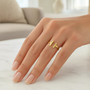 T Bar Ring in 14K Yellow Gold (1.50 mm)
