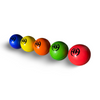 PRO Speed Knee Hockey Balls- Five (x5) Pack