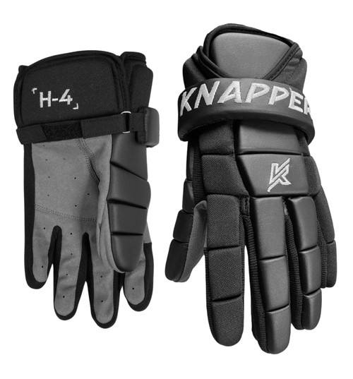 BALL HOCKEY GLOVES | H-4 GLOVES | KNAPPER (Black Out)