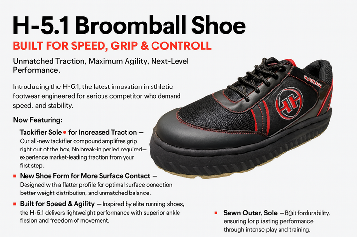 H-5.1 BROOMBALL SHOE | NEW 2025-26 VERSION | HAGAN