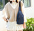 Basic Streetwear Solid Color Oxford Cloth Chest Bag