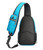 Solid Color Oxford Cloth Wide-Strap Hiking Sling Bag