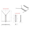 TACO ShadeFin w/White Fabric, Bag & Fixed Rod Holder Mount Kit T10-3000-3