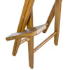 Whitecap Captain's Chair w/Natural Seat Covers - Teak 60048