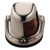 Attwood 1-Mile Deck Mount, Red Sidelight - 12V - Stainless Steel Housin 66319R7