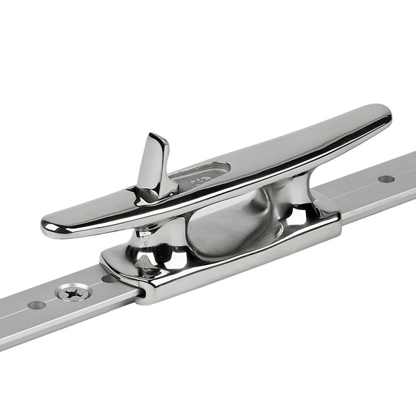Schaefer Mid-Rail Chock/Cleat Stainless Steel - 1-1/4" 70-75