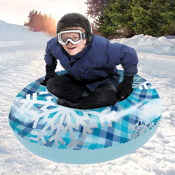 Aqua Leisure 43" Pipeline Sno Clear Top Racer Sno-Tube - Cool Blue Pla PST13365S2