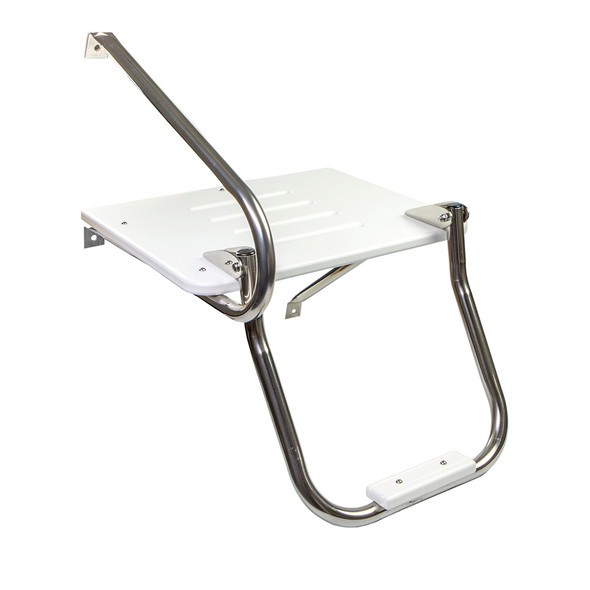 Whitecap White Poly Swim Platform w/Ladder f/Outboard Motors 67902