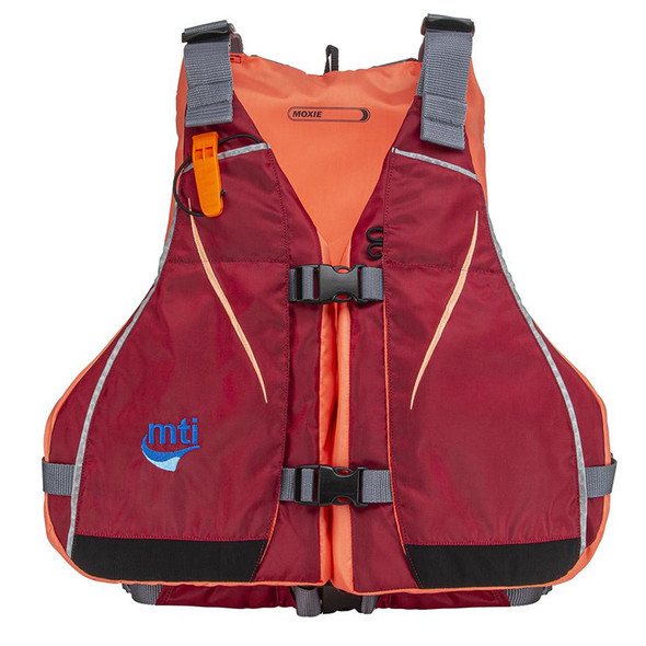 MTI Moxie Women's Life Jacket - Merlot/Coral - X-Large/XX-Large MV807M-XL/2XL-857