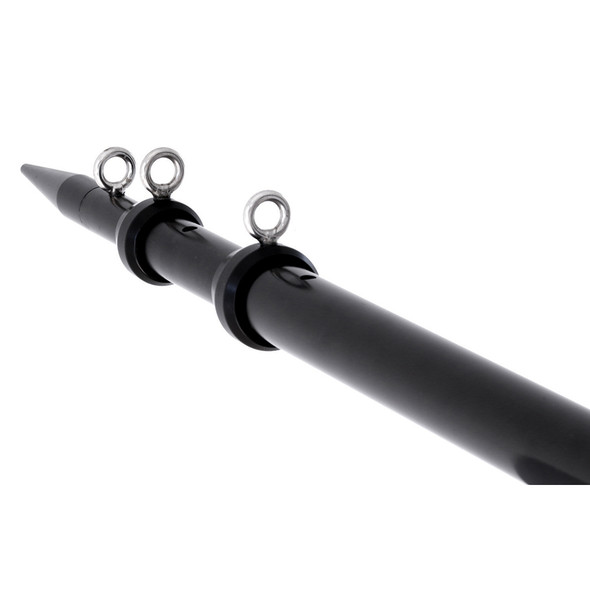 Tigress XD Telescoping Aluminum Center Rigger Pole - 12' - Black 88922-1
