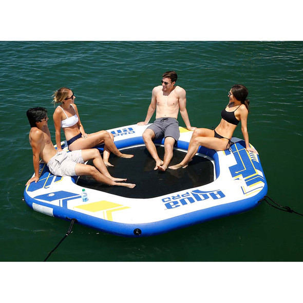 Aqua Leisure 10' Hexagonal Inflatable Island w/Mesh Center APR20922