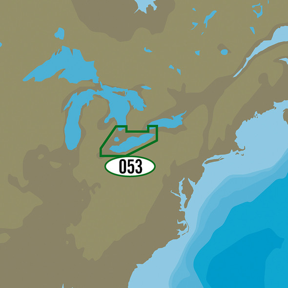 C-MAP MAX NA-M053/SD - Lake Erie & Lake St. Clair Bathymetric SD Format NA-M053/SD