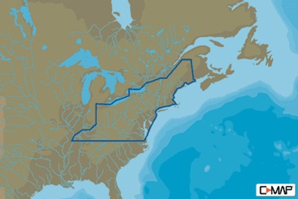 C-map Na-y073 Max N+ Microsd Northeast Us Lake Insight Hd M-NA-Y073-MS