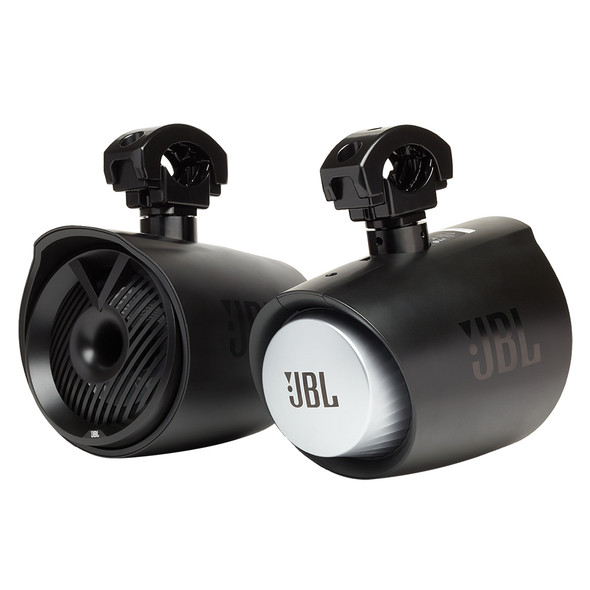 JBL 6.5" RGB MT6HLB Wake Tower X Speakers - 300W Pair - Black MT6HLB