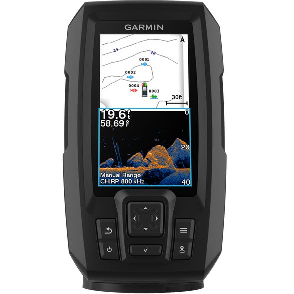 Garmin Striker Vivid 4cv 3.5"" Fishfinder Gps Track Plotter With Gt20   010-02550-00