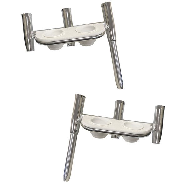Tigress Offset Triple Rod Holder w/Cup Holders - Port Side & Starboard  88148PS-KIT