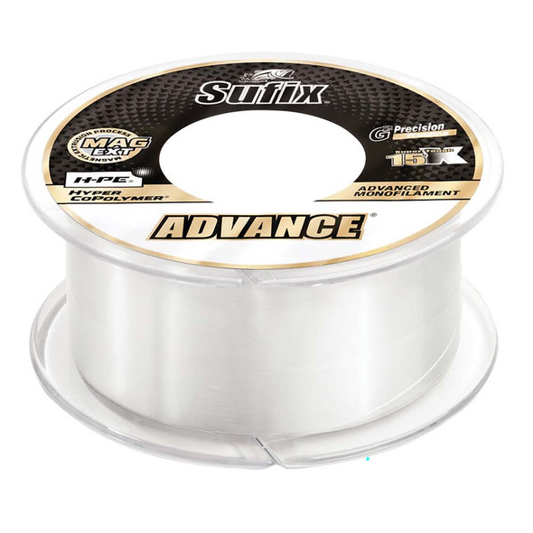 Sufix Advance Monofilament - 14lb - Clear - 330 yds 604-114