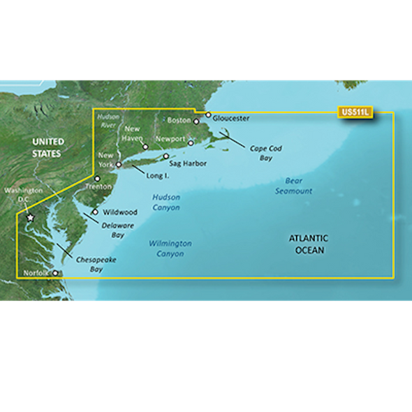 Garmin BlueChart g3 Vision HD - VUS511L - Boston - Norfolk - microSD 010-C0740-00