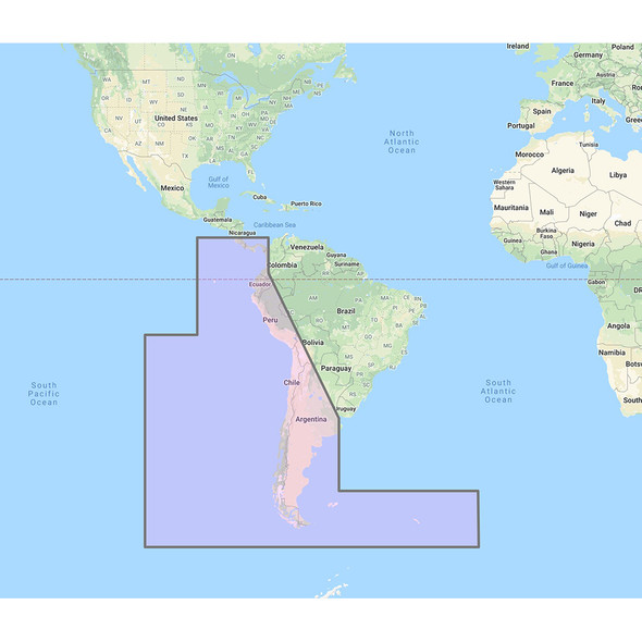 Furuno South America West Coast - Costa Rica to Chile to Falklands Vect MM3-VSA-500