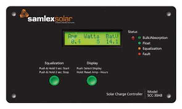 Samlex Flush Mount Solar Charge Controller w/LCD Display - 30A SCC-30AB