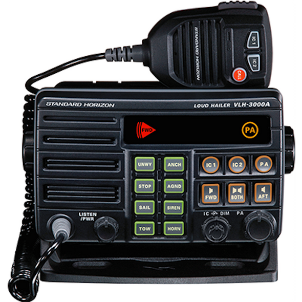 Standard Horizon VLH-3000A 30W Dual Zone PA/Loud Hailer/Fog w/Listen Ba VLH-3000A