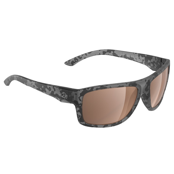 H2Optix Grayton Sunglasses Matt Tiger Shark, Brown Lens Cat. 3 - AR Coa H2027