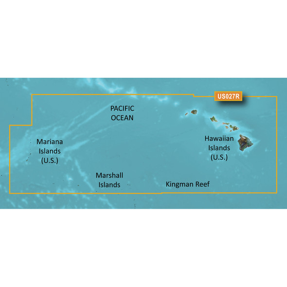 Garmin BlueChart g3 Vision HD - VUS027R - Hawaiian Islands - Mariana  010-C0728-00