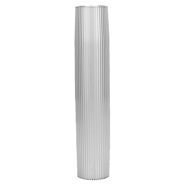 TACO Aluminum Ribbed Table Pedestal - 2-3/8" O.D. - 26" Length Z60-8266VEL26-2
