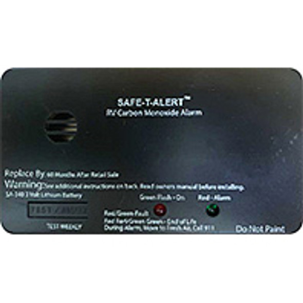 Safe-T-Alert SA-340 Black RV/Marine Battery Powered CO2 Detector - Rect SA-340-BL