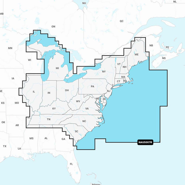 Navionics+ NAUS007R U.S. East 010-C1370-30