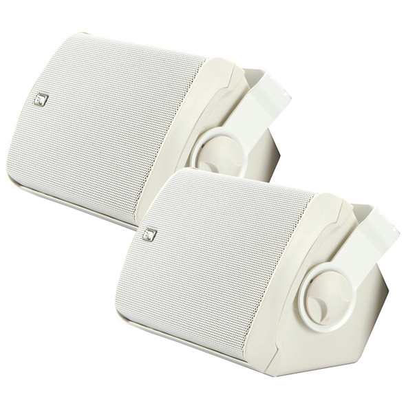 Poly-Planar MA-7500 100 Watt Compact Box Speaker - White MA7500W