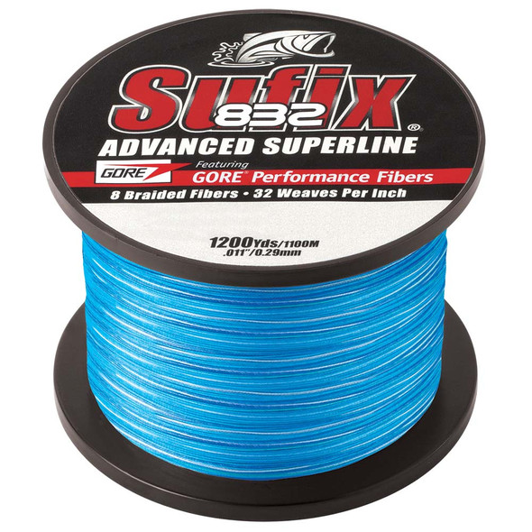 Sufix 832 Advanced Superline Braid - 10lb - Coastal Camo - 1200 yds 660-310CC