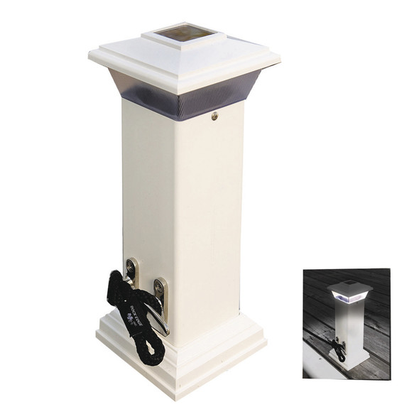 Dock Edge Cleatlite Solar Dock Light w/SS Mooring Cleat 12" 96-250-F