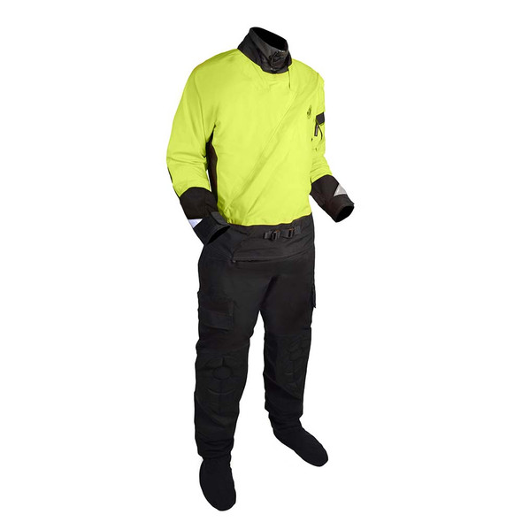 Mustang Sentinel Series Water Rescue Dry Suit - Fluorescent Yellow-Gre MSD62402-251-L2L-101