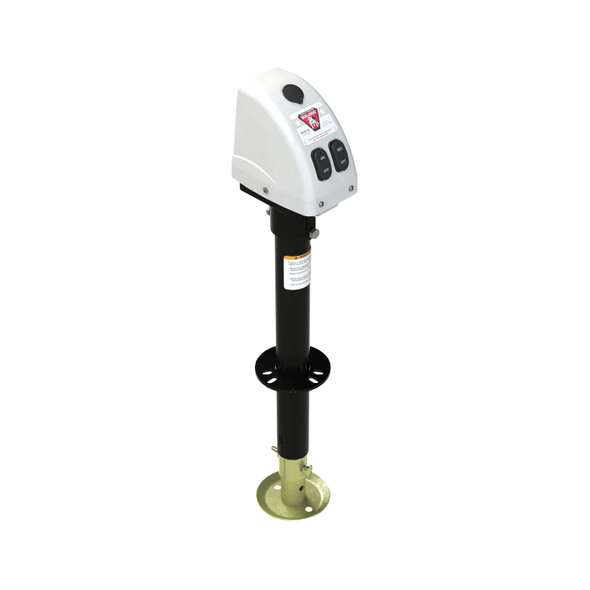 Bulldog 3,500lbs A-Frame RV Jack w/Powered Drive - 12V - White Cover 500188