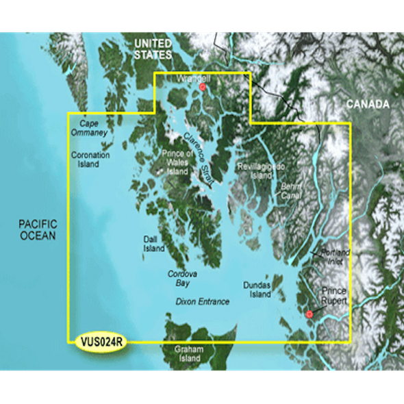 Garmin BlueChart g3 Vision HD - VUS024R - Wrangell - Dixon Entrance - 010-C0725-00