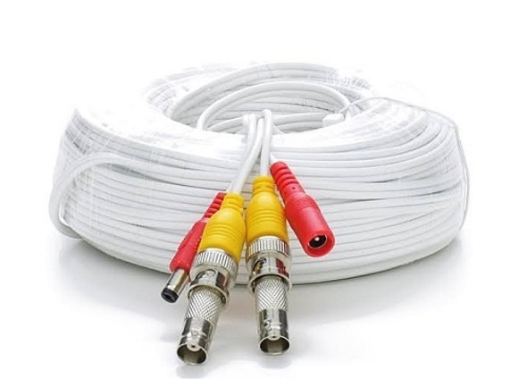 60' Rg59 Siamese Cable Bnc Males And Power Leads 