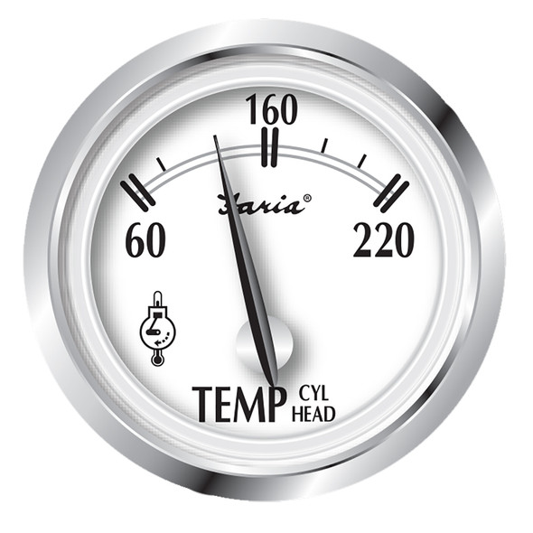 Faria Newport SS 2" Cylinder Head Temperature Gauge w/Sender - 60° to 2 25011