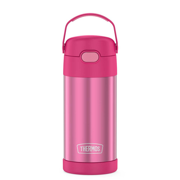 Thermos FUNtainer Stainless Steel Insulated Straw Bottle - 12oz - Pink F4100PK6